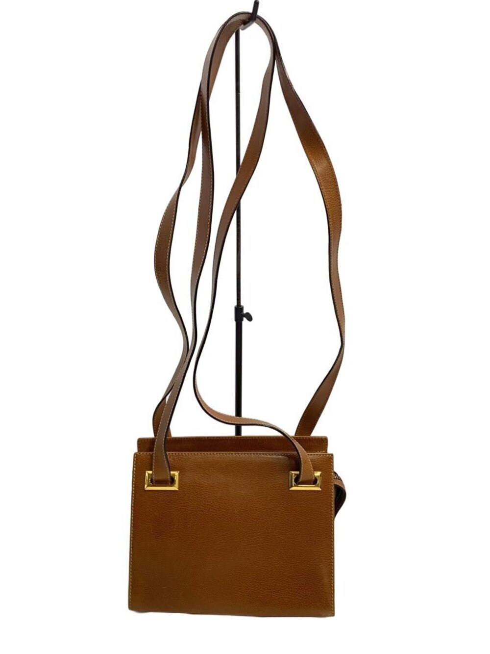 Salvatore Ferragamo Leather 2Way Shoulder Satchel Brown